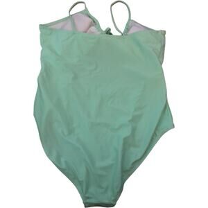 Summer Crush Juniors Size 2X Mint Green One Piece Swimsuit, NWT